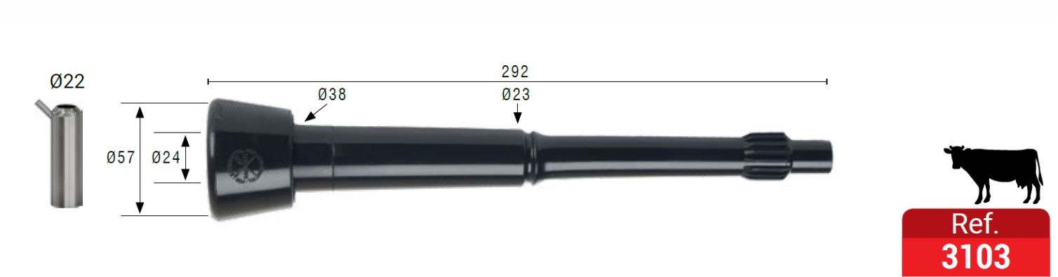 Pezonera larga modelo 3103