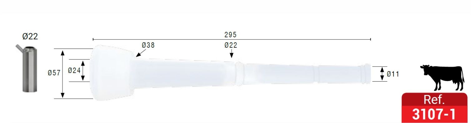 Pezonera larga modelo 3107-1