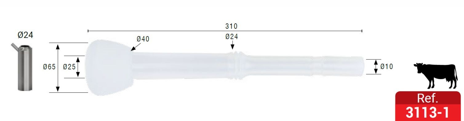 Pezonera larga modelo 3113-1