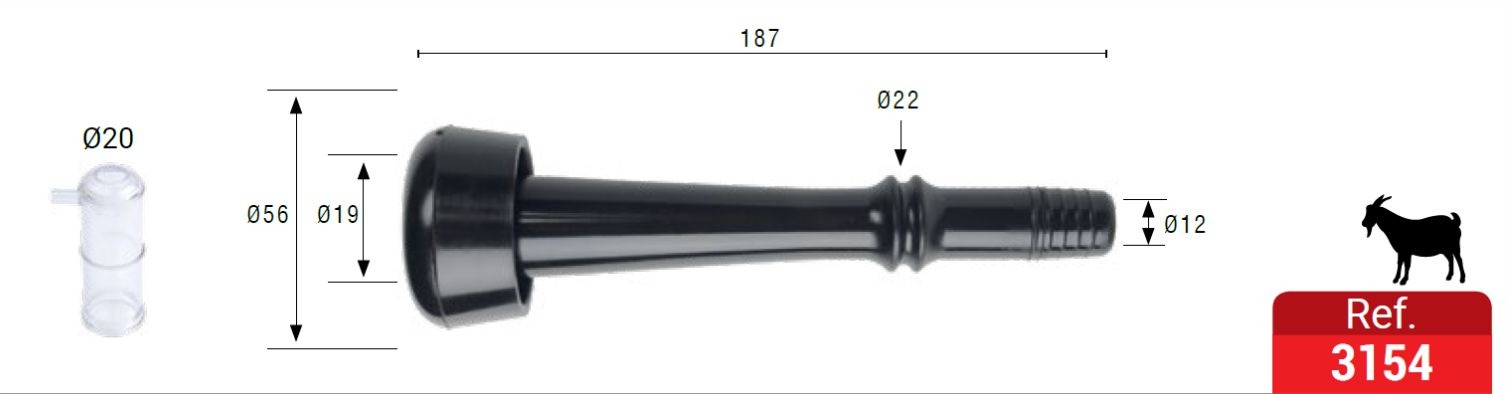 Pezonera corta modelo 3154