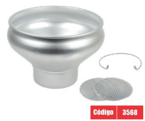 Colador de leche de aluminio